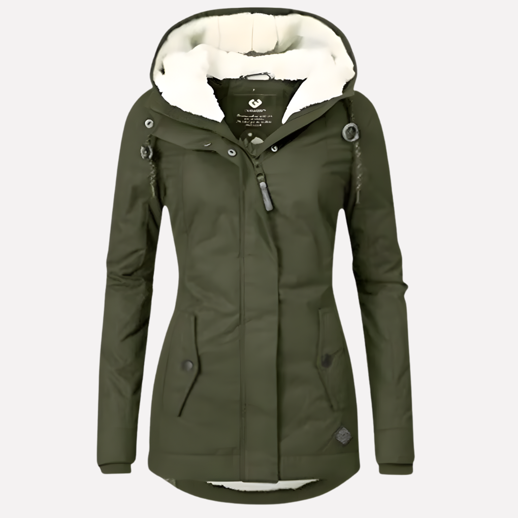 Warm Women’s Winter Coat with Quilted Design