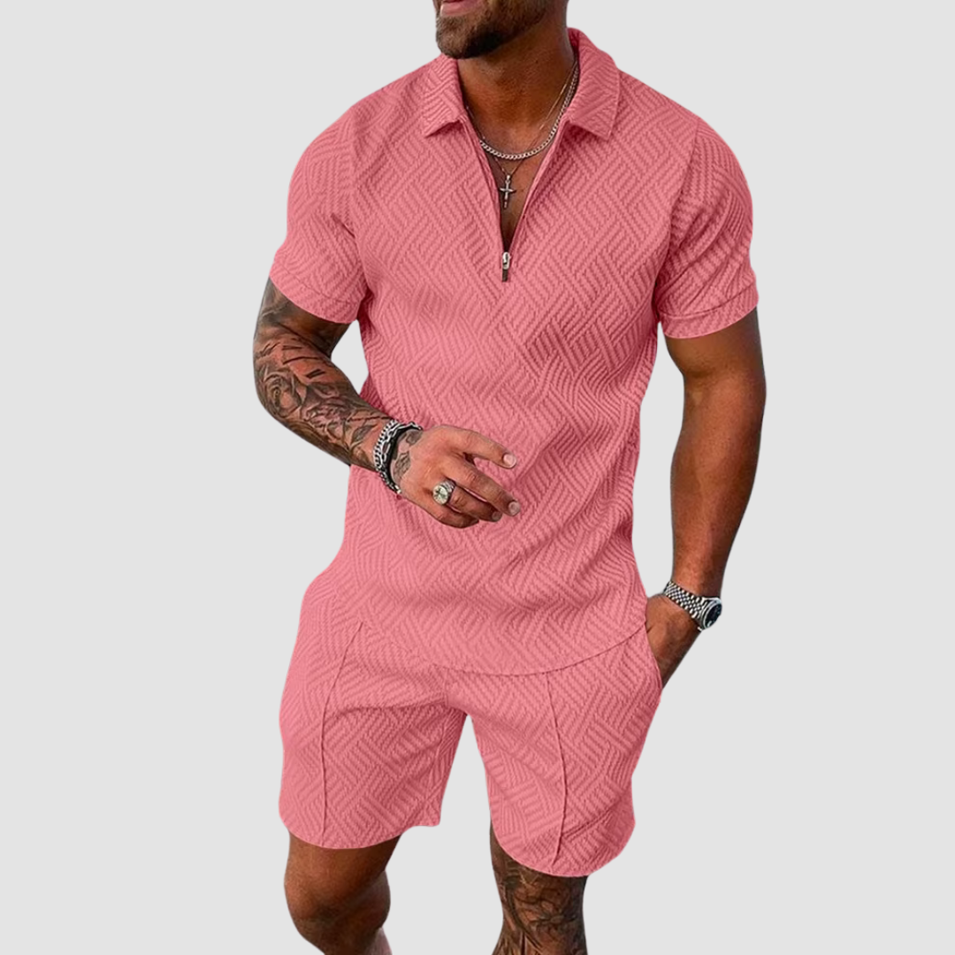 Two-Piece Summer Set for Men Casual Comfort Designed for Summer Days
