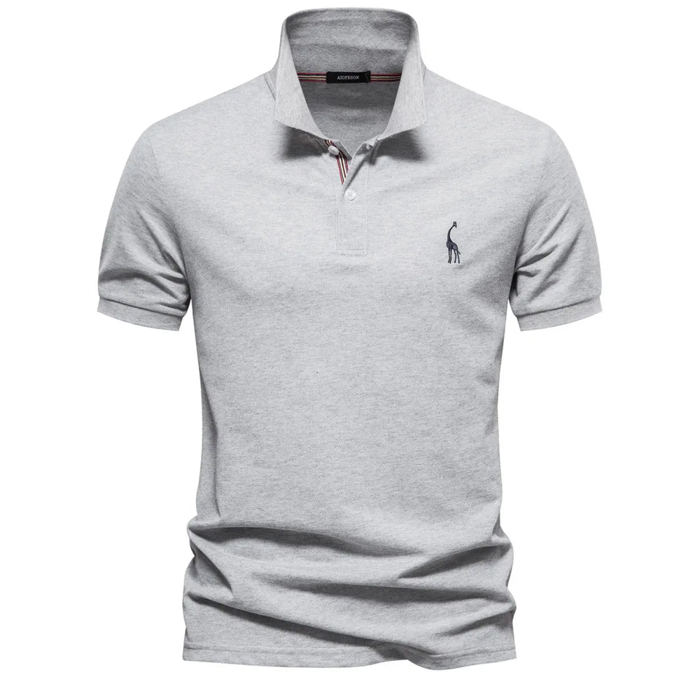 Classic Men's Polo with Embroidery Timeless Style with Refined Detailing