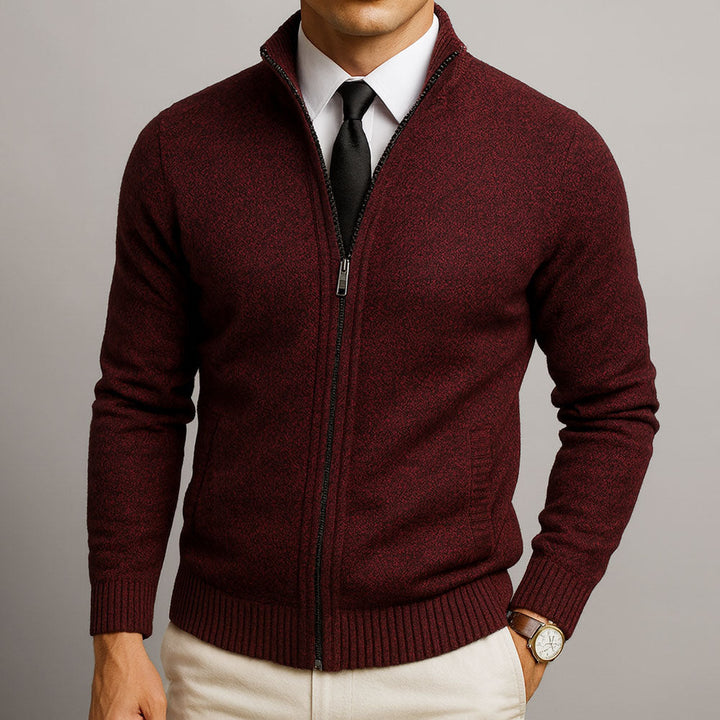 Davi™ | Modern Textured Zip Sweater