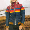 Colourful Women's Quilted Jacket with Hood – Ylva
