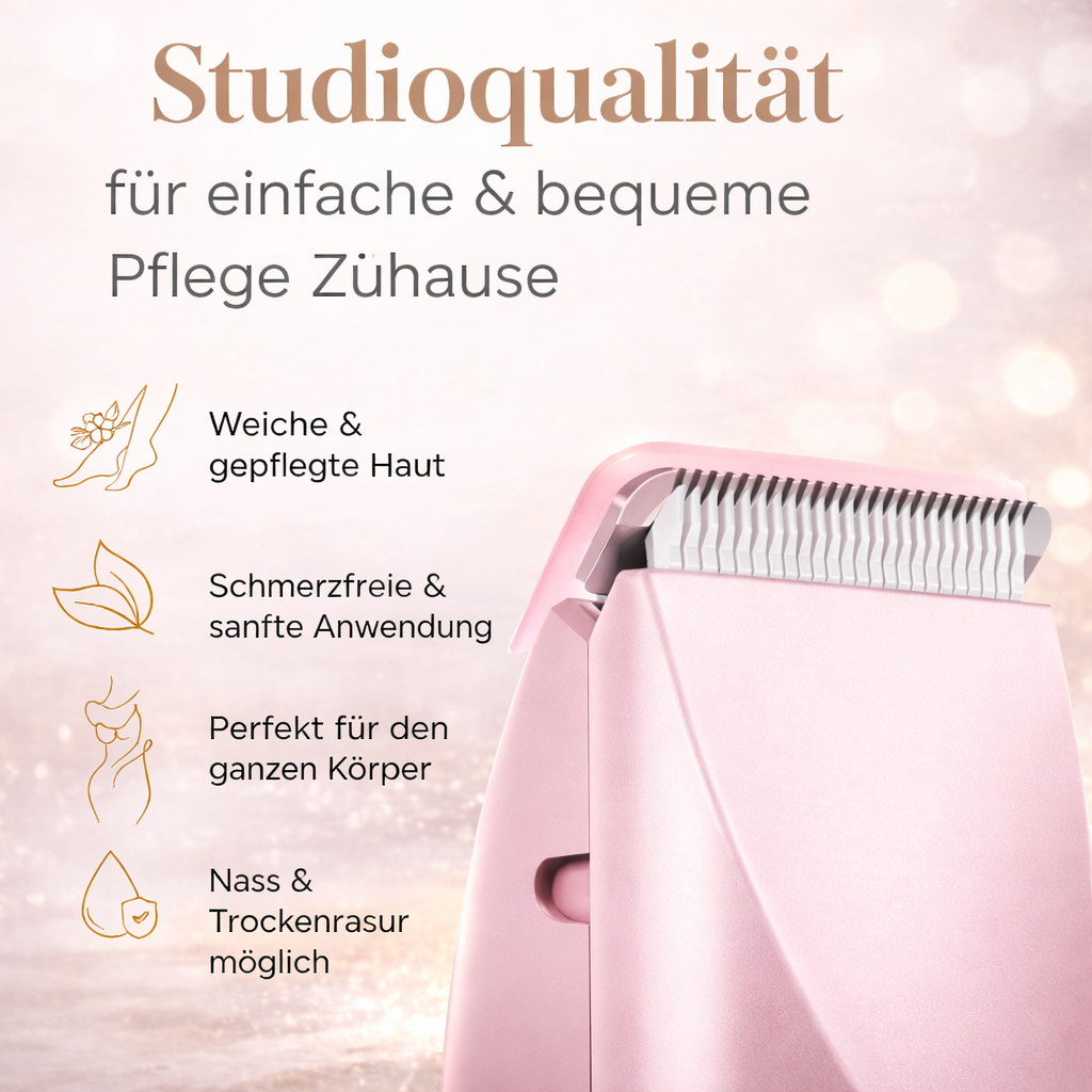 Electric Bikini Trimmer for Women, Waterproof Cordless Shaver for Sensitive Skin