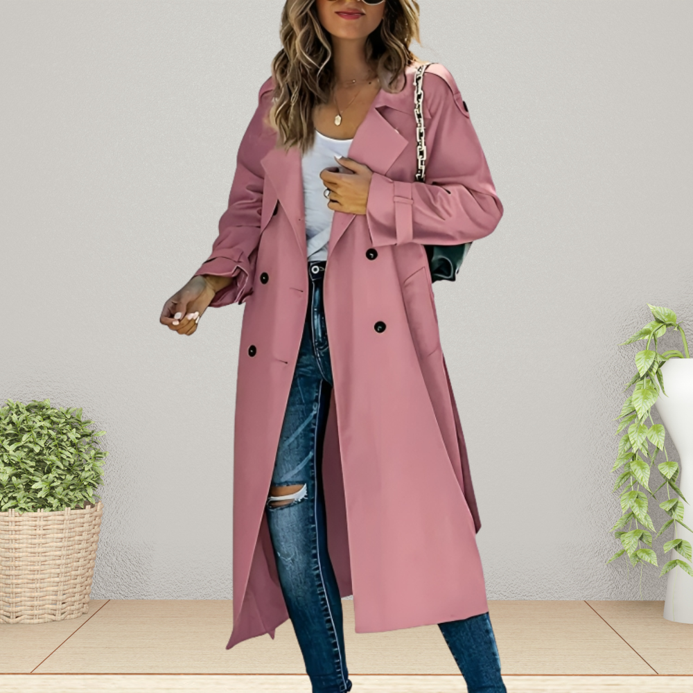 Women's Trench Coat Mid-Season Jacket