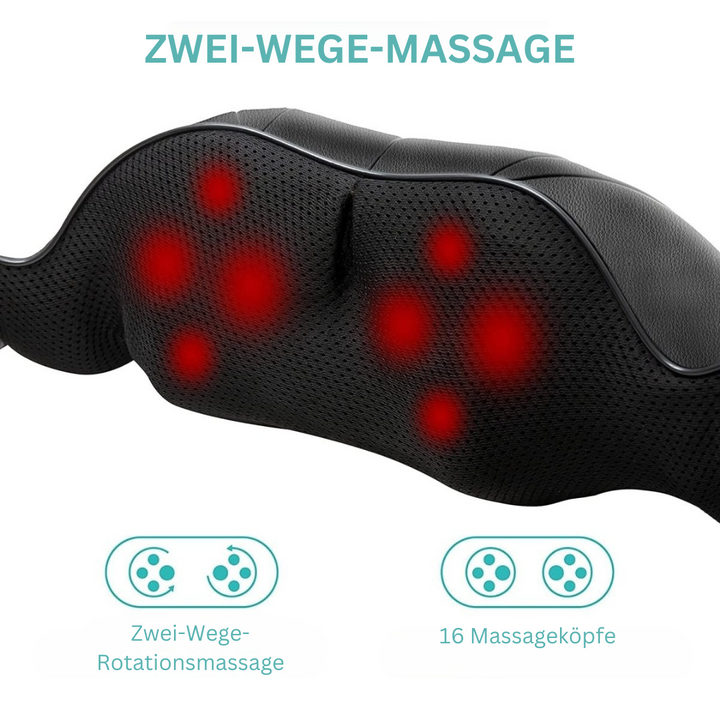 Shiatsu Massage Pillow with Infrared Heat – FlowRelief