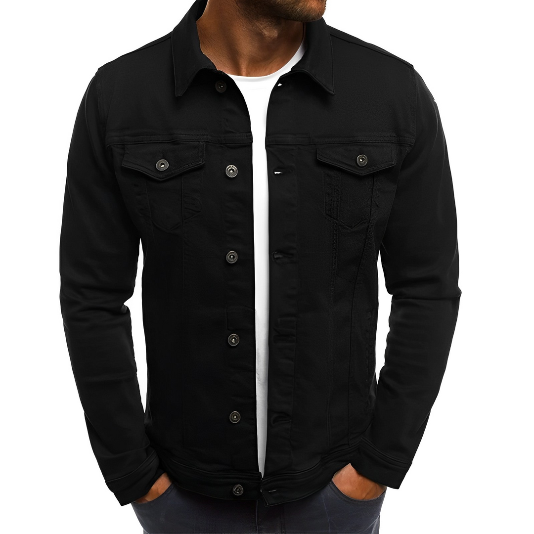 Men's Denim Summer Jacket – Lightweight Style for Warm-Weather Days