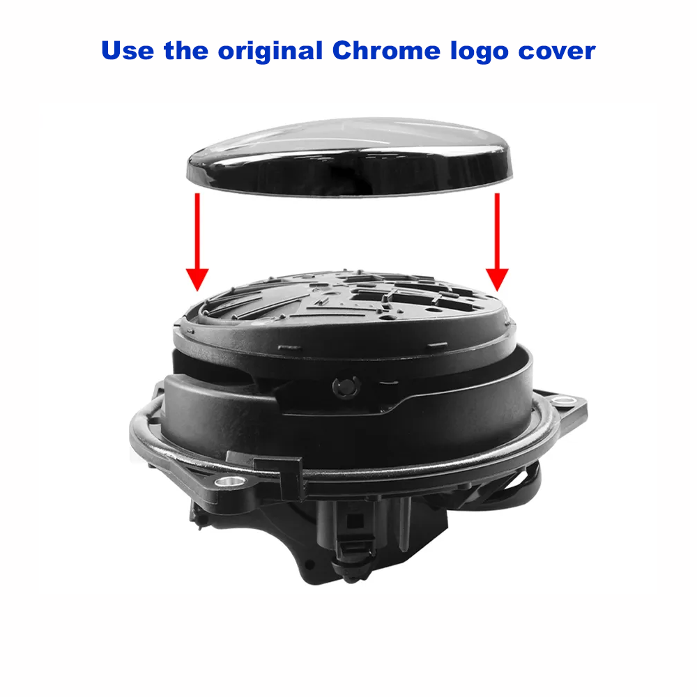 Volkswagen Golf 5, 6 and 7 | Backup camera integrated in logo | RCA connection