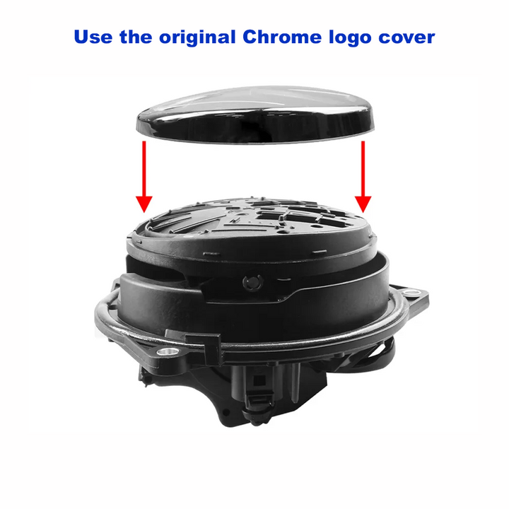 Volkswagen Golf 5, 6 and 7 | Backup camera integrated in logo | RCA connection