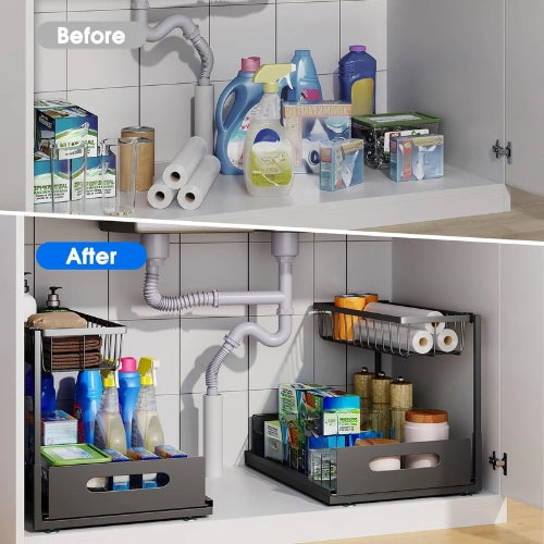 2-Tier Under-Sink Drawer Organiser – Arlo