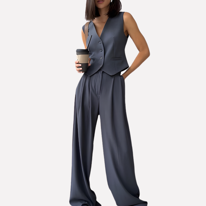 Women’s Sleeveless Vest & Long Pants