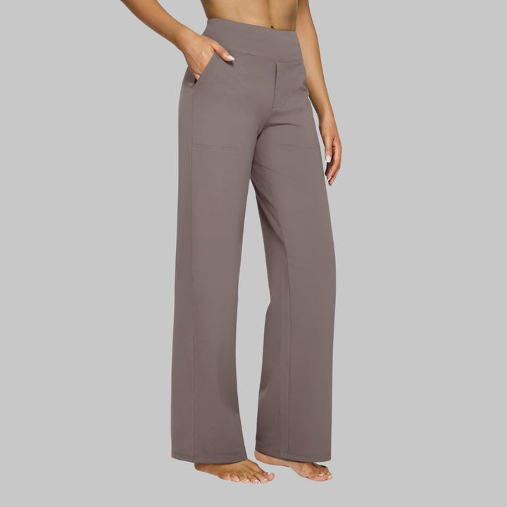 Women's High-Waisted Stretch Pants – Comfortable Pull-On Pants
