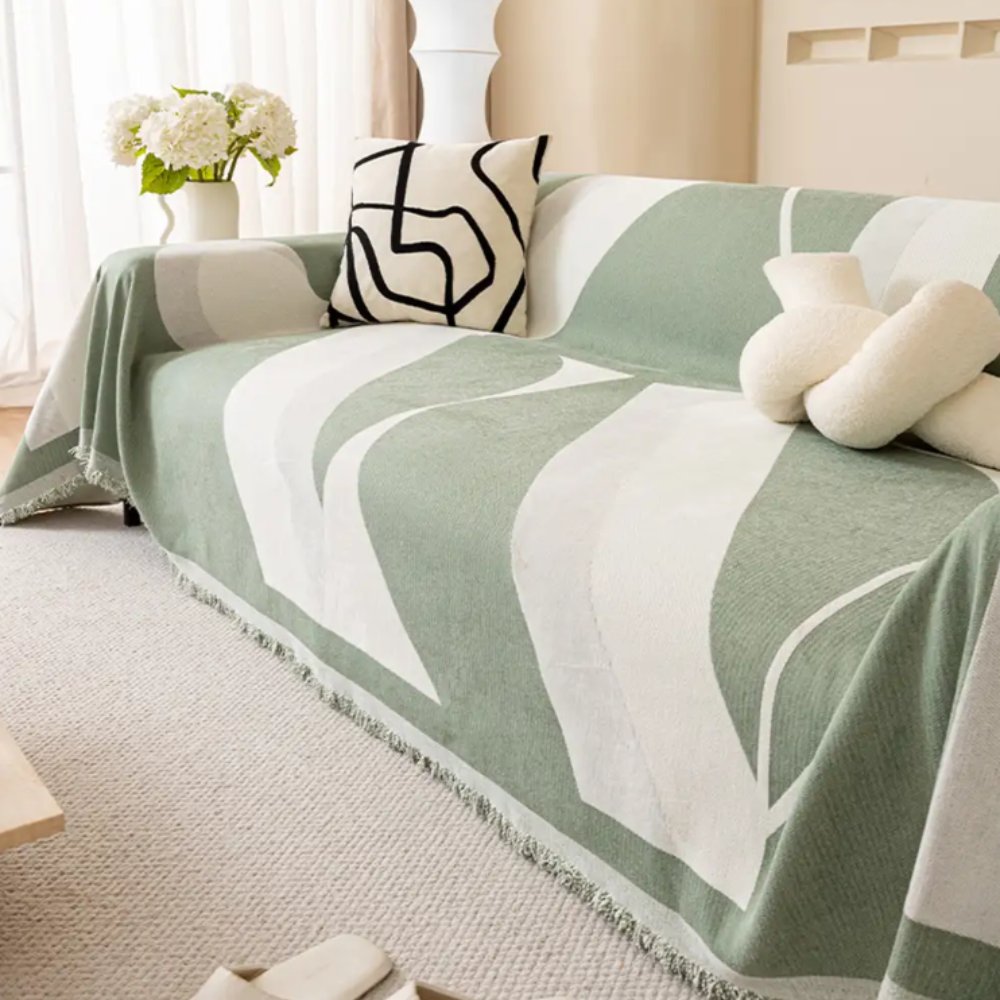 Modern Art Chenille Sofa Cover