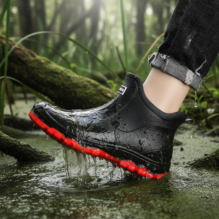 Women's Waterproof Rubber Wellies with Non-Slip Sole