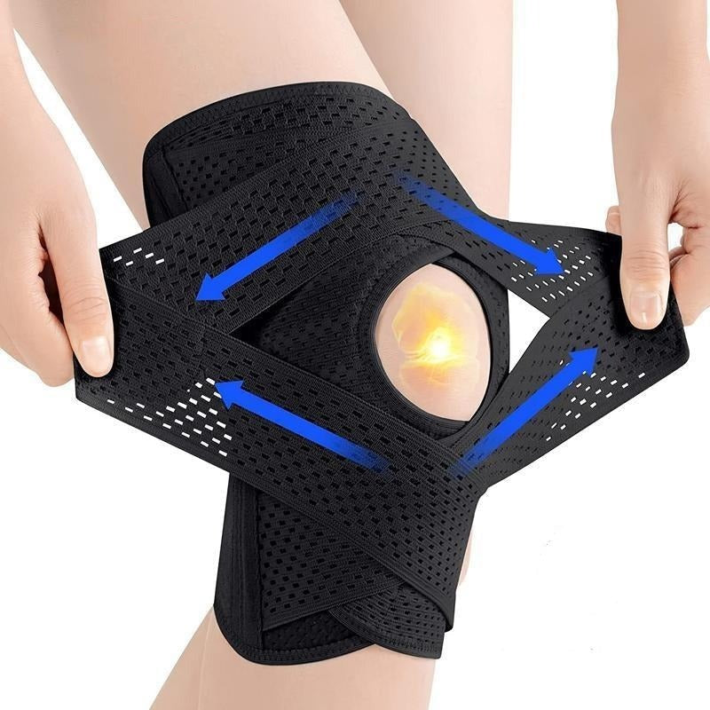 Knee Support with Adjustable Compression System