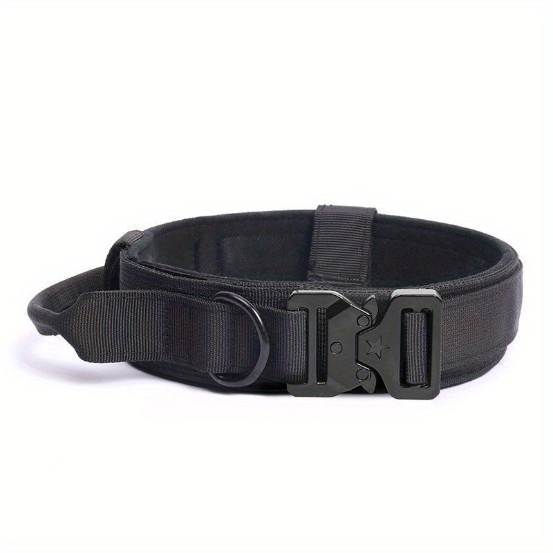 Tactical Military Dog Collar – Adjustable and Durable for Large and Medium-Sized Dogs
