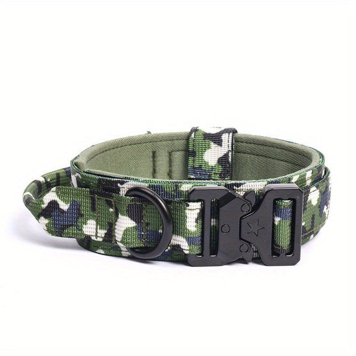 Tactical Military Dog Collar – Adjustable and Durable for Large and Medium-Sized Dogs