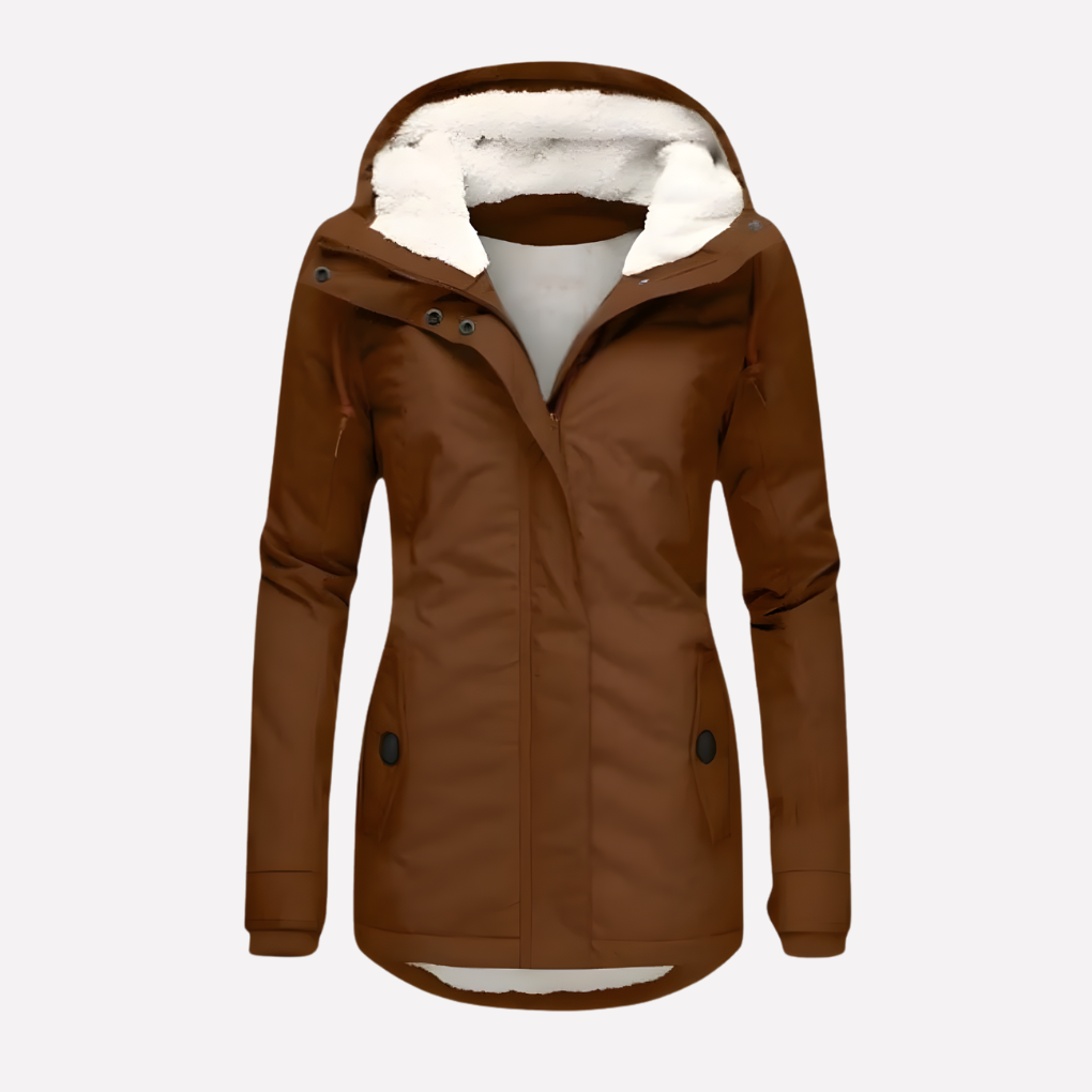 Warm Women’s Winter Coat with Quilted Design