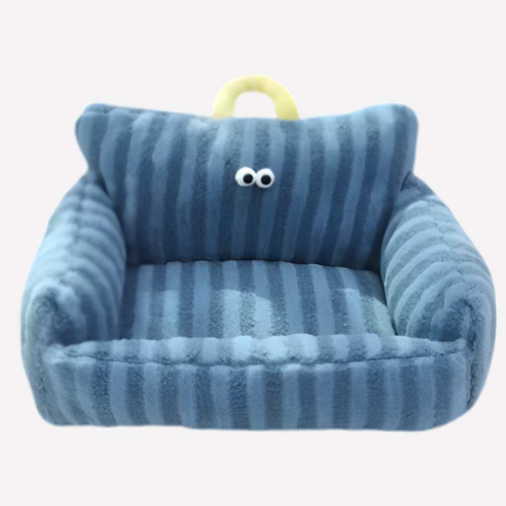Plush Pet Sofa with Elevated Comfort