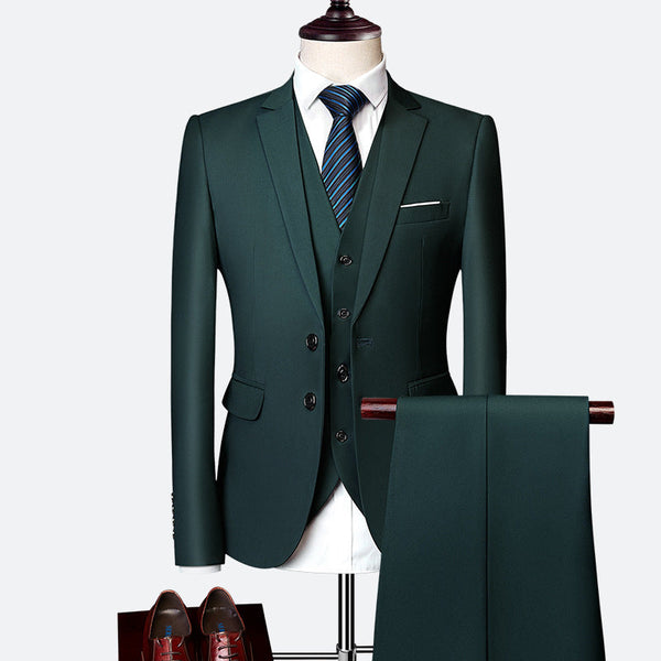 Luxe 3-Piece Slim Fit Suit for Men