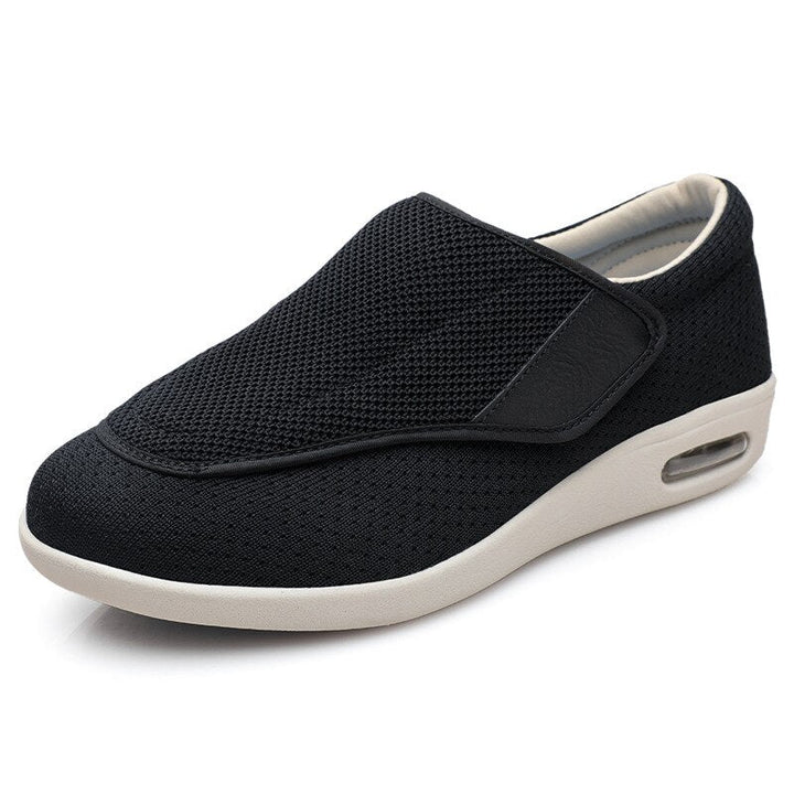 Wide Everyday Shoes with Hook-and-Loop Fastening – ComfortEase