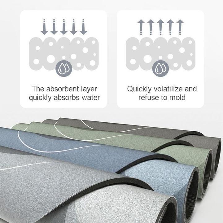 Quick-Dry Super Absorbent Bath Mat - AquaComfort