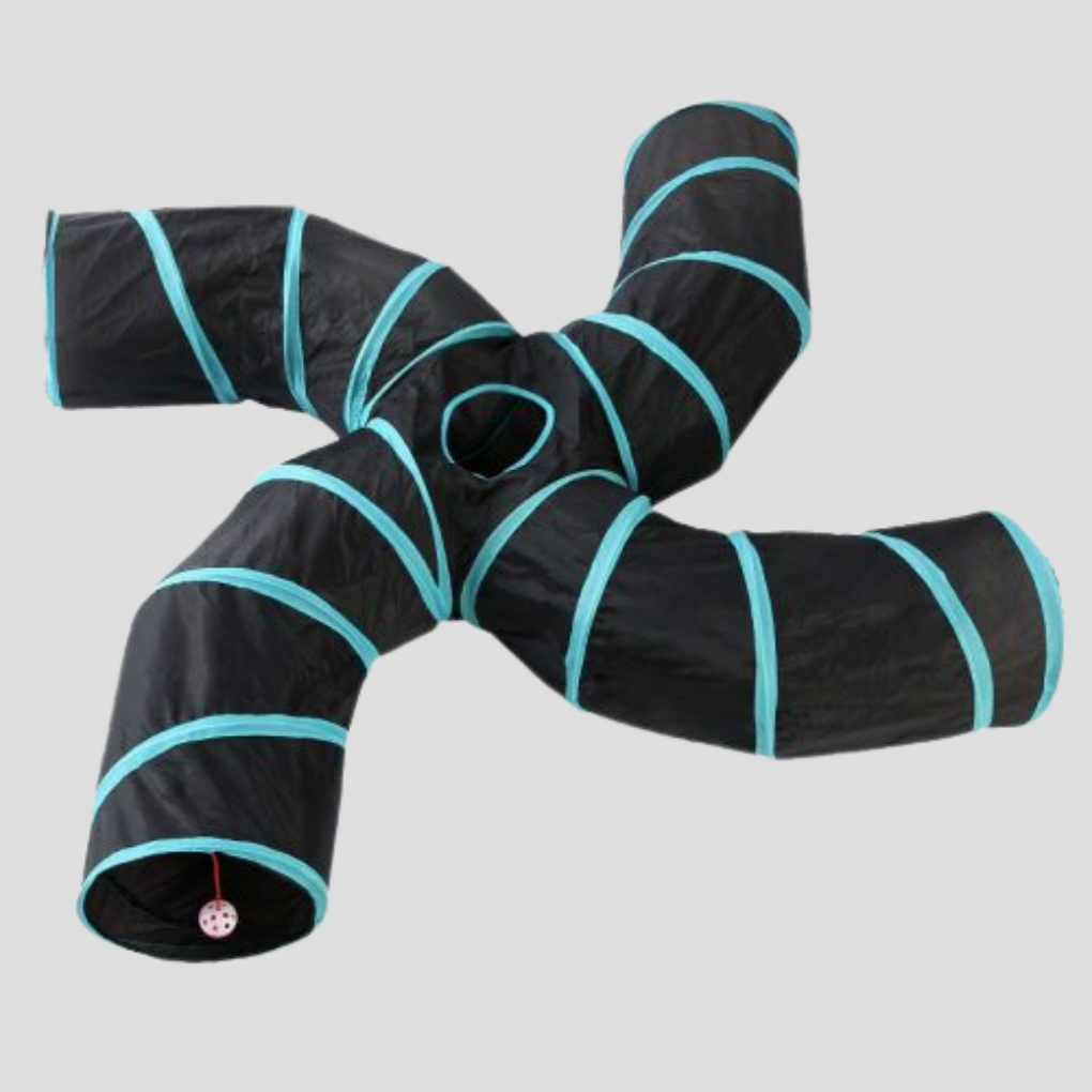 Interactive Cat Tunnel Play Space for Cats