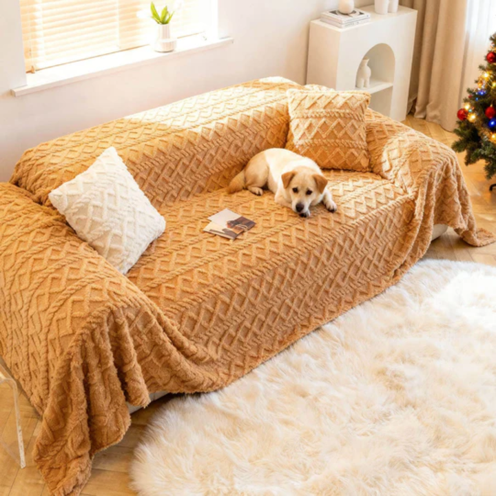 Soft Shaggy Sofa Cover