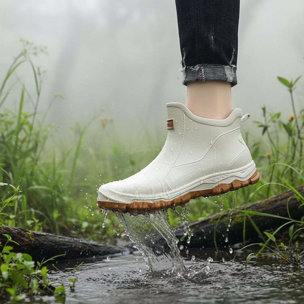 Women's Waterproof Rubber Wellies with Non-Slip Sole