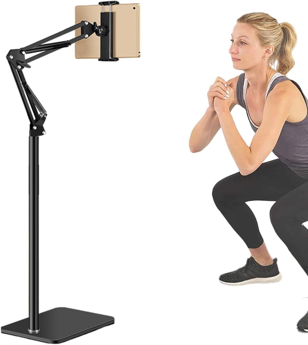 Adjustable 360° Phone and Tablet Floor Stand – Movira