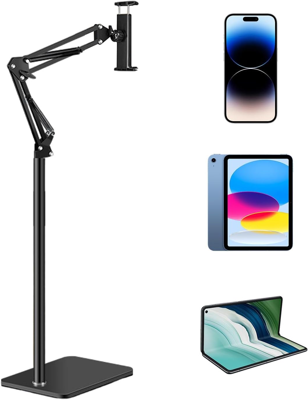 Adjustable 360° Phone and Tablet Floor Stand – Movira