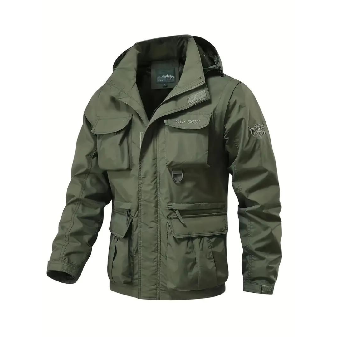 Men's Water-Repellent Transitional Jacket with Detachable Hood – Leif