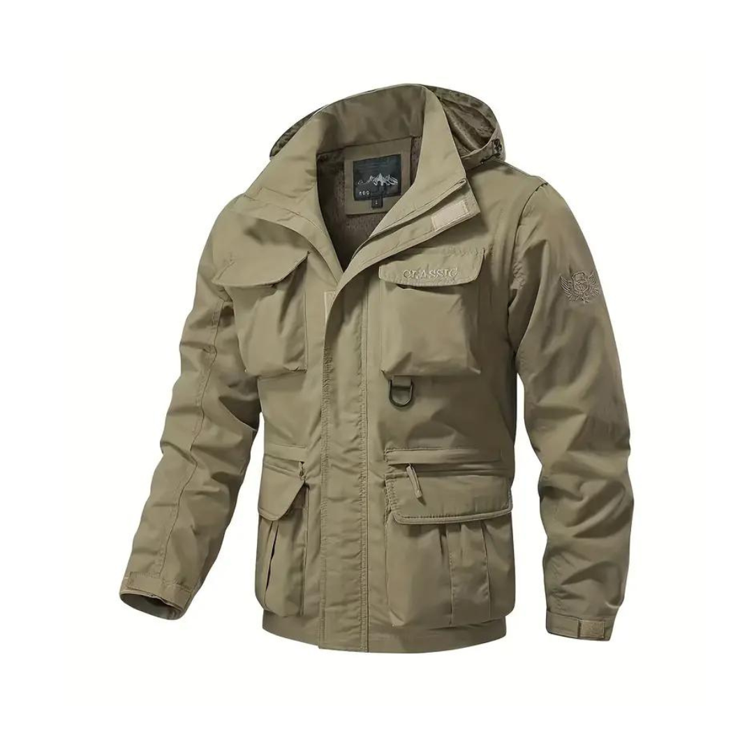 Men's Water-Repellent Transitional Jacket with Detachable Hood – Leif