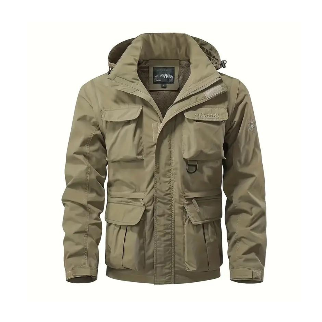 Men's Water-Repellent Transitional Jacket with Detachable Hood – Leif