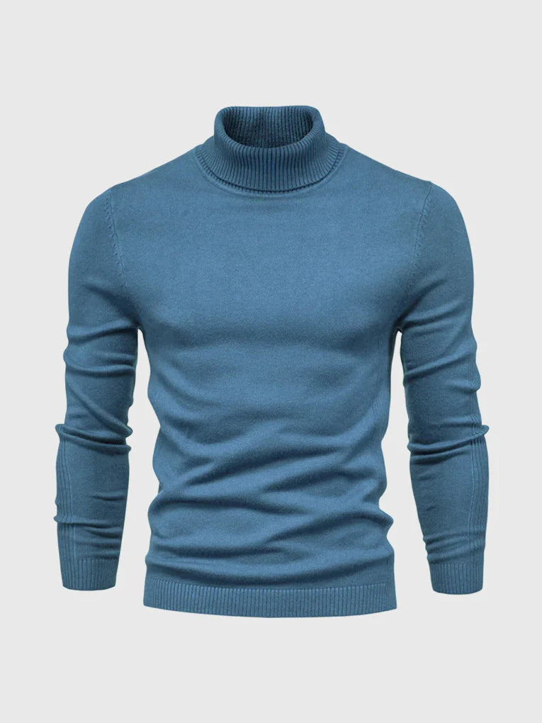 Men's Turtleneck Sweater – Washable and Versatile