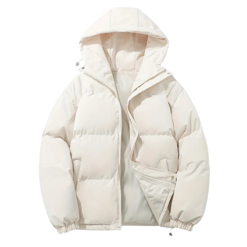 Men's Quilted Puffer Jacket with Hood – Elias