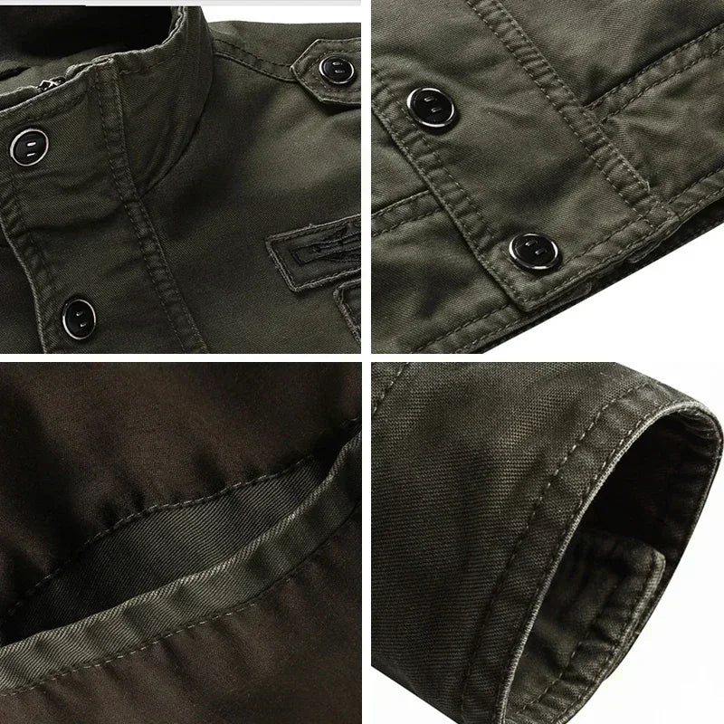 Men's Mid-Season Military Jacket – Rugged Style &amp; Everyday Functionality