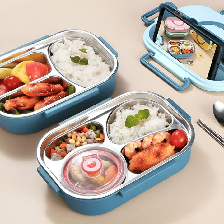 Thermal lunch box made of stainless steel