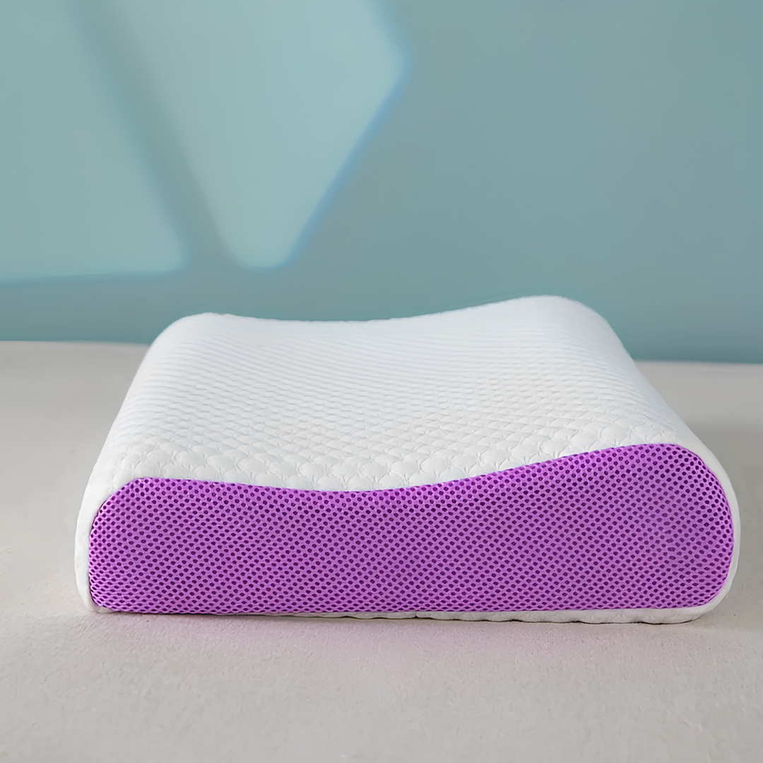 Breathable cervical cushion with zero-pressure support