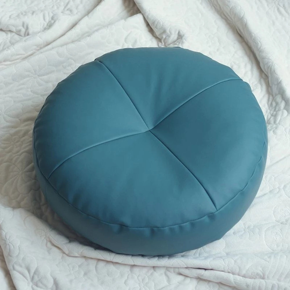 Nappa Leather Japanese Style Cushion – Minimalist Comfort with a Luxurious Touch