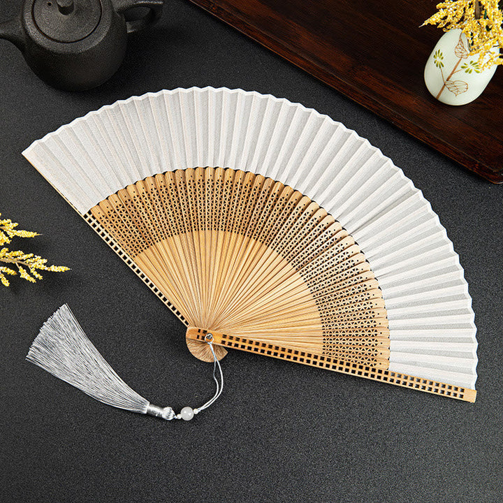 Bamboo Silk Fan