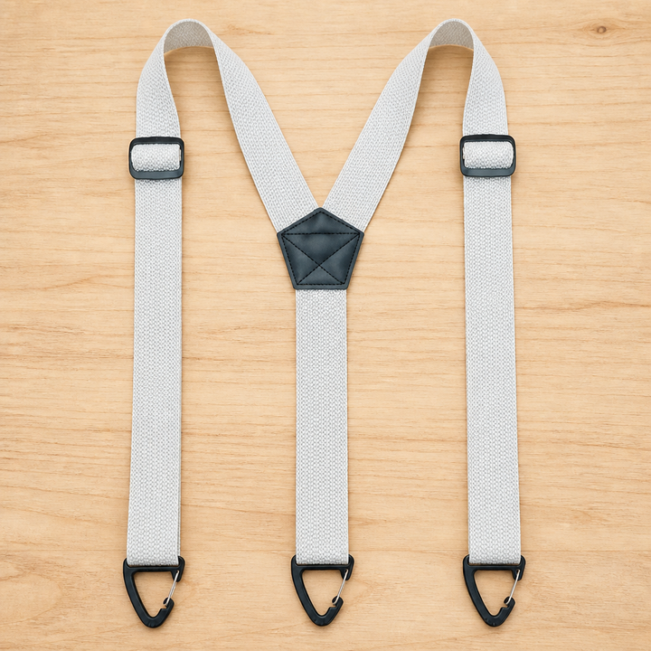 Men's Elastic Suspenders, 1.5 Inch Wide with Metal Clips, X or Y Back