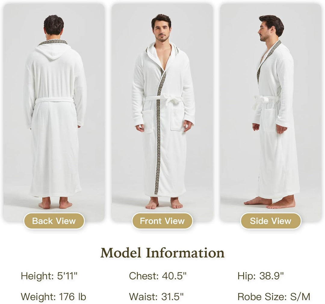 Men's Lightweight Fleece Summer Bathrobe – James