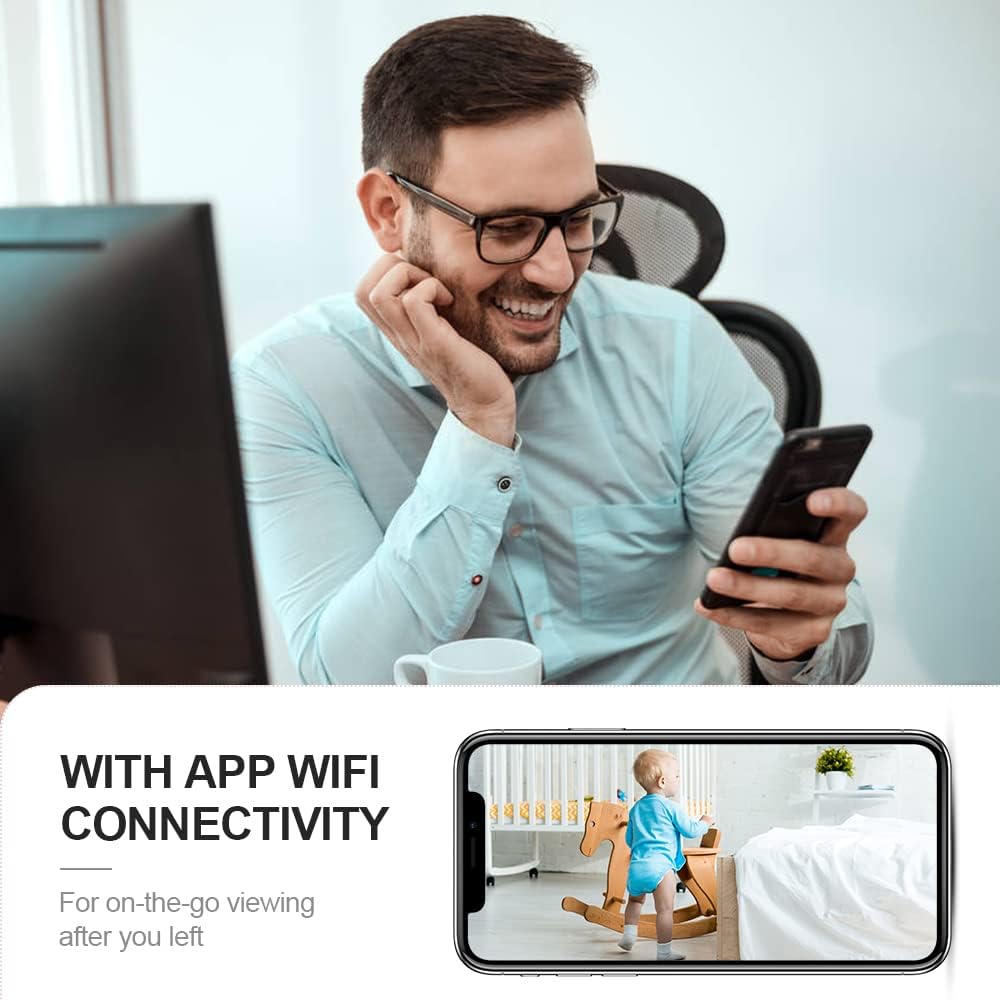 4K Mini Security Camera with Wi-Fi, Hidden Indoor Camera and Night Vision