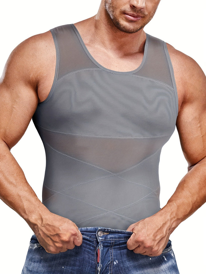 Men's Shapewear Tank Top Tummy Control Sleeveless Vest