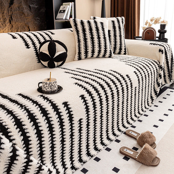 Soft Stretch Sofa Cover with Non-Slip Surface