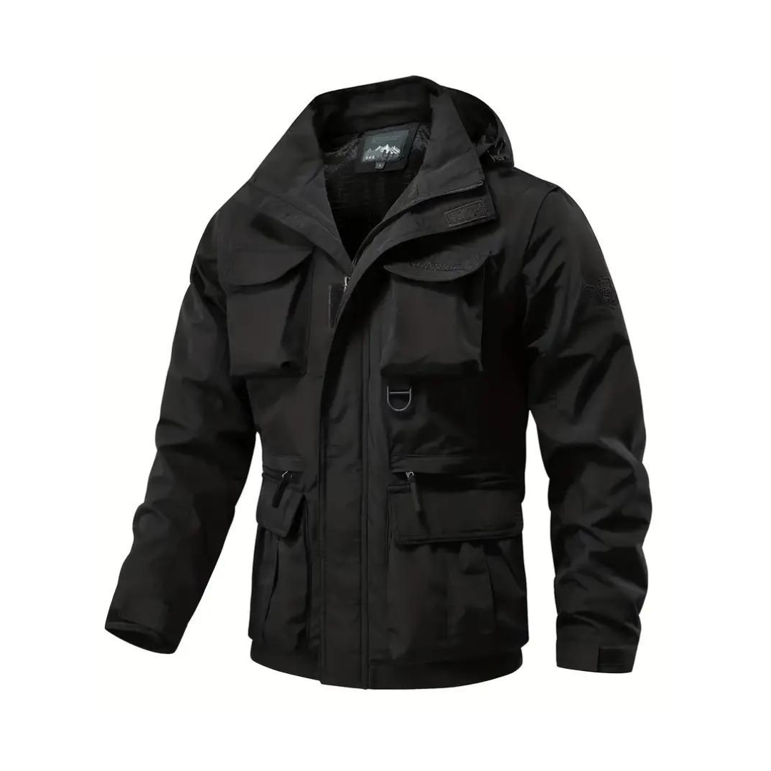 Men's Water-Repellent Transitional Jacket with Detachable Hood – Leif