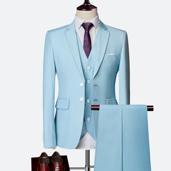 Luxe 3-Piece Slim Fit Suit for Men