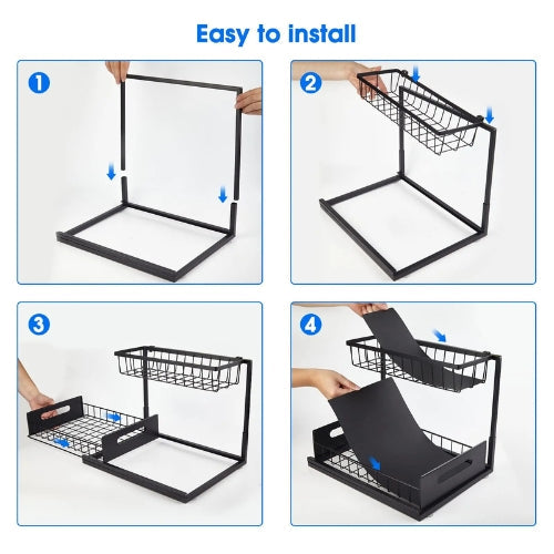 2-Tier Under-Sink Drawer Organiser – Arlo