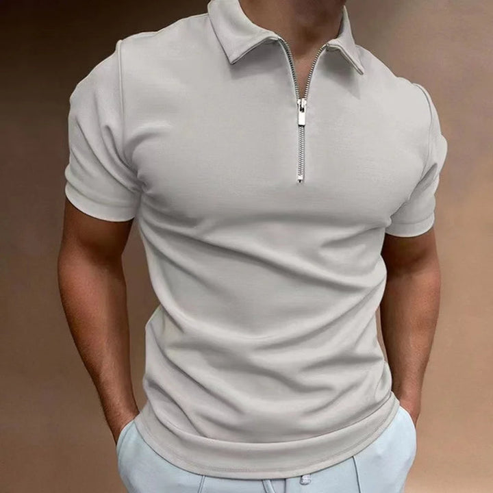 Polo with Zip Collar Modern Sophistication Meets Everyday Comfort