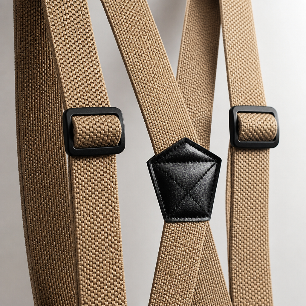 Men's Elastic Suspenders, 1.5 Inch Wide with Metal Clips, X or Y Back