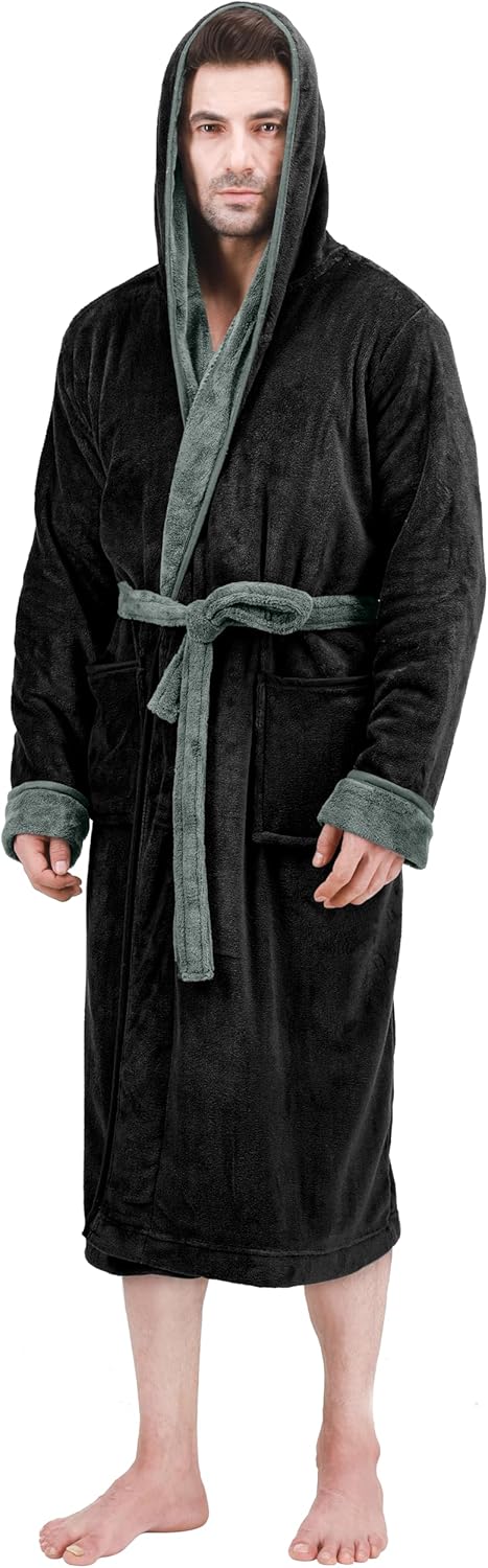 Men's Lightweight Fleece Summer Bathrobe – Harry